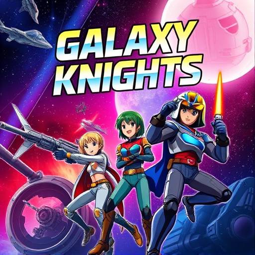 Affiche de la série animée 'Les Chevaliers de la Galaxie'