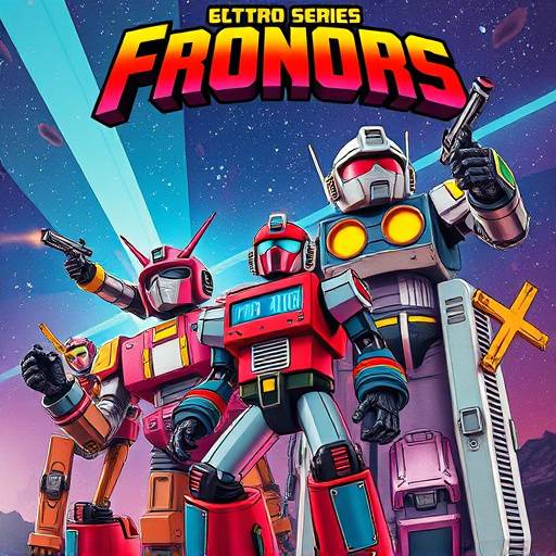 Affiche de la série animée 'Les Robots de l'Infini'