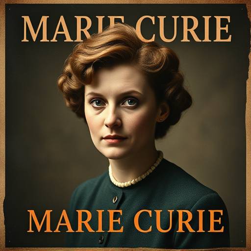 Affiche du documentaire 'Sur les traces de Marie Curie'